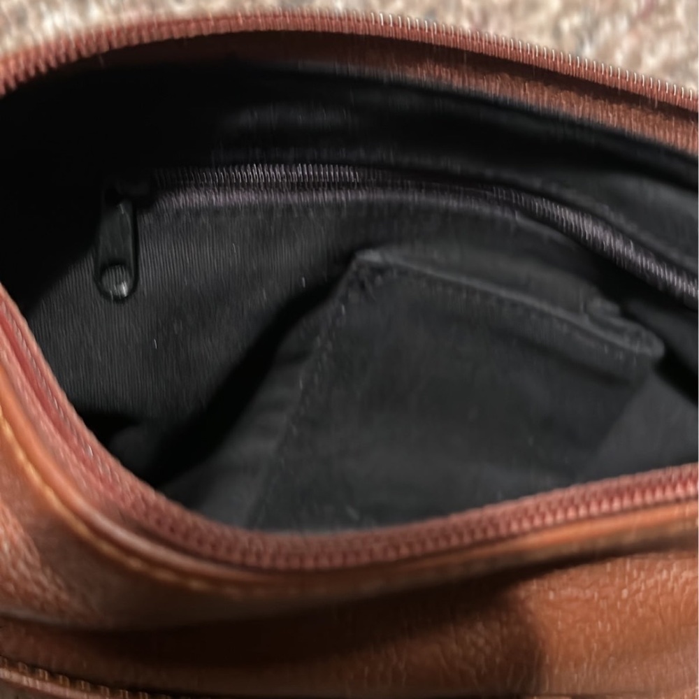 Stone Mountain Shoulder Bag Hampton Hobo pebble brown leather  purse - Picture 5 of 6